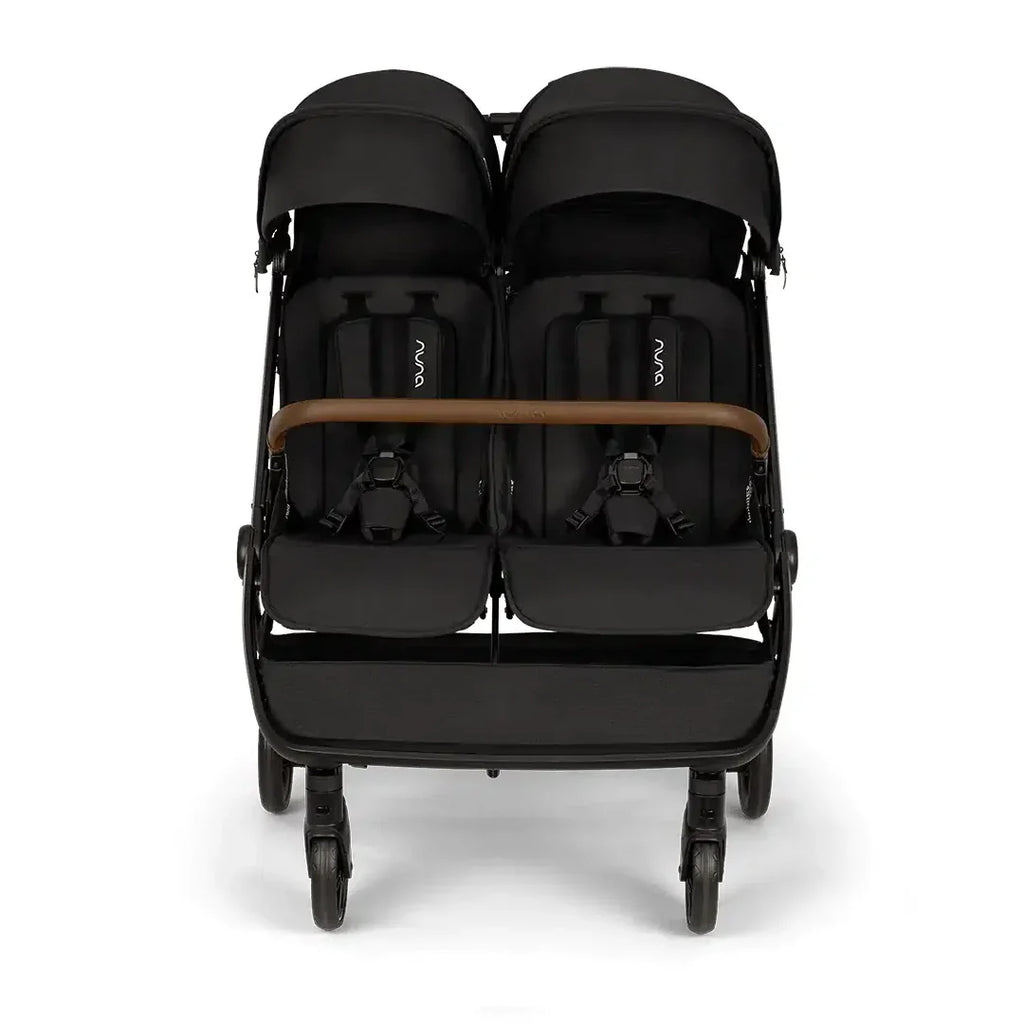2026 2026 Nuna TRVL dubl Geschwisterwagen – Caviar | Leichter Doppelkinderwagen ab Geburt, kompatibel mit PIPA™ Babyschalen