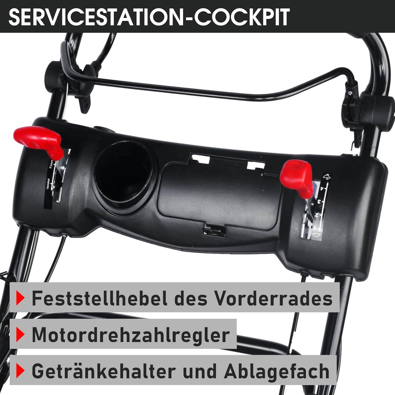 BRAST Benzin Rasenmäher Trike mit Antrieb | 5,2kW(7PS) | 53cm Schnittbreite | viele Modelle | TÜV | 4 Takt OHV Motor | 30-80mm Schnitthöhe | 60L Fangkorb | Stahlgehäuse | Speed