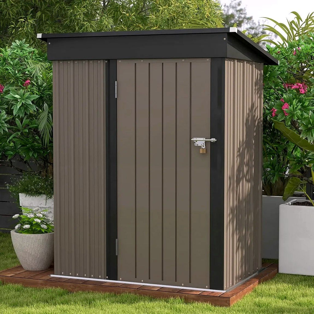 2026 Patiowell Outdoor-Gerätehaus 5 × 3 FT für Garten, Terrasse und Rasen