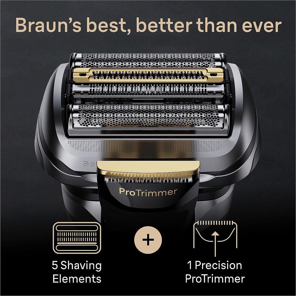 2026 2026 Braun Series 9 Pro+ 9477cc Nass- und Trockenrasierer mit 5-in-1 SmartCare Center und PowerCase, Silber