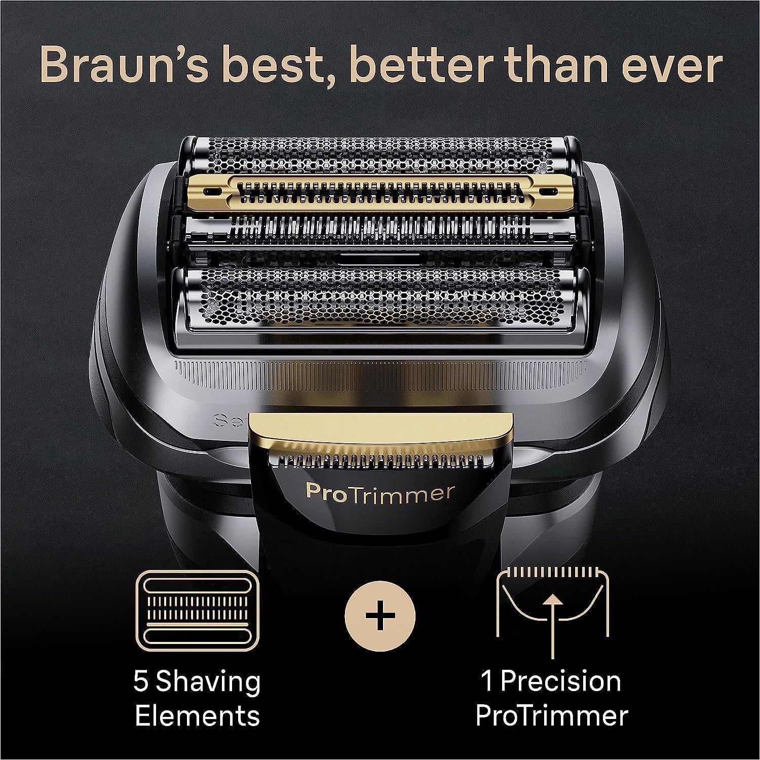2026 2026 Braun Series 9 Pro+ 9477cc Nass- und Trockenrasierer mit 5-in-1 SmartCare Center und PowerCase, Silber