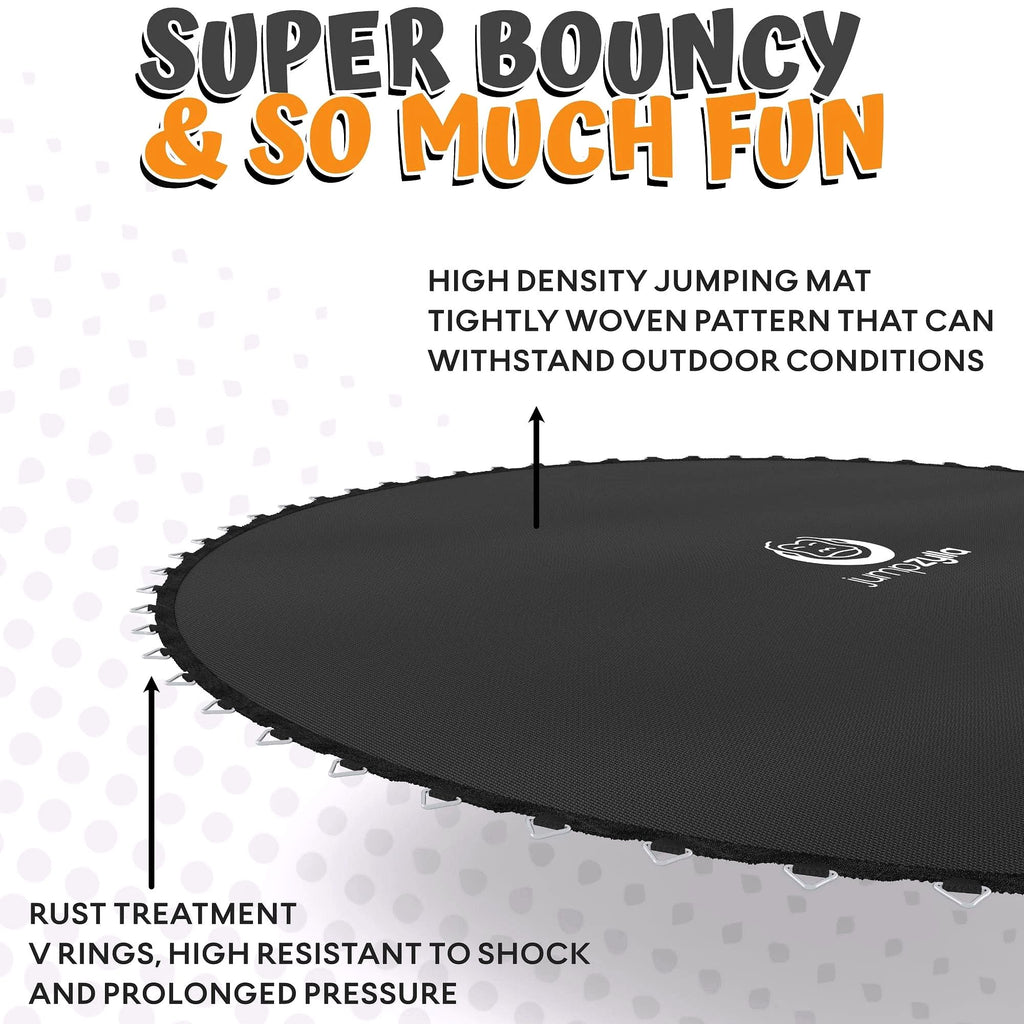 2026 JUMPZYLLA Outdoor-Trampolin mit Sicherheitsnetz für Kinder – 8 FT