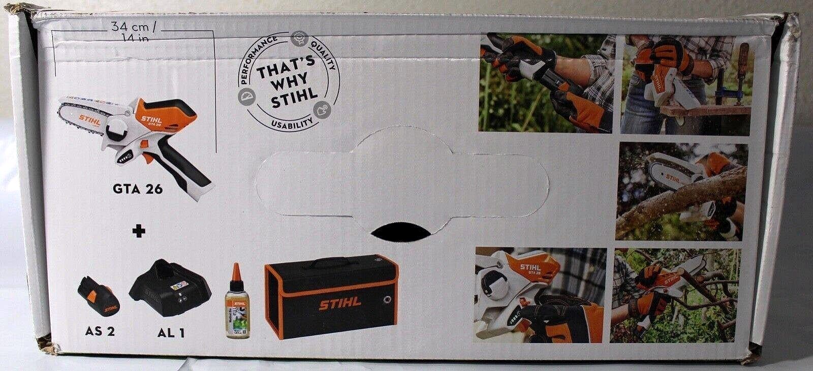 2026 STIHL GTA 26 Akku-Gehölzschneider mit Tragekoffer, Akku und Ladegerät