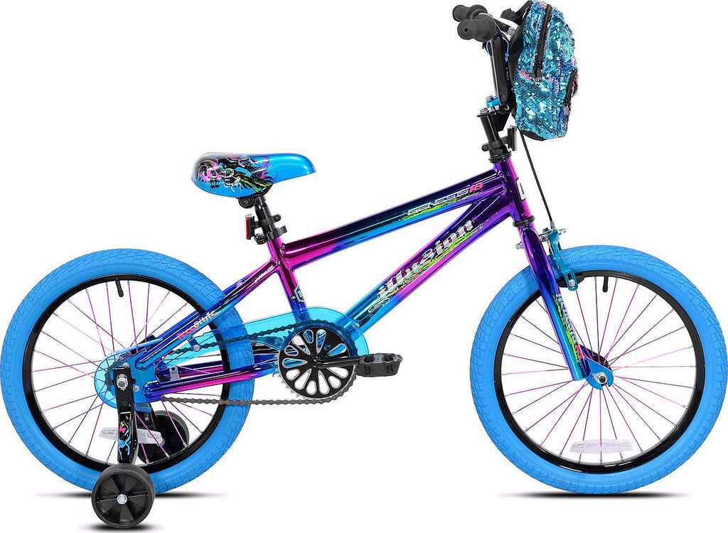 2026 Genesis 18" Illusion Mädchenfahrrad – Blau/Lila