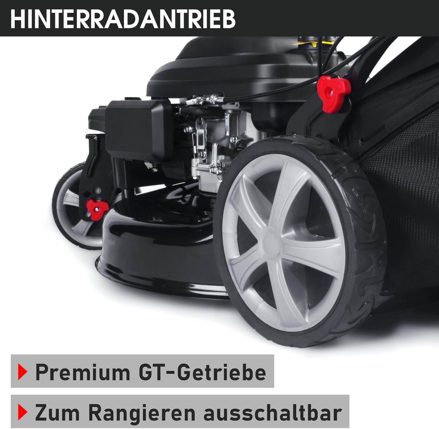 BRAST Benzin Rasenmäher Trike mit Antrieb | 5,2kW(7PS) | 53cm Schnittbreite | viele Modelle | TÜV | 4 Takt OHV Motor | 30-80mm Schnitthöhe | 60L Fangkorb | Stahlgehäuse | Speed